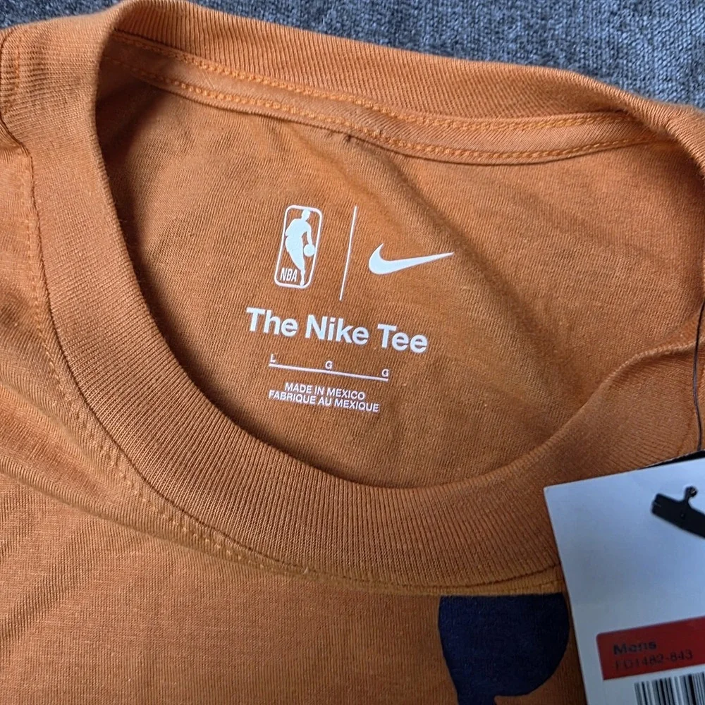 Nike Phoenix Suns Orange Essential Jumpman T Shirt Mens Large Jordan NWT NBA